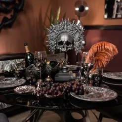 Clearance Decofiguur King Skull Zwart Opbergers|Woondecoratie