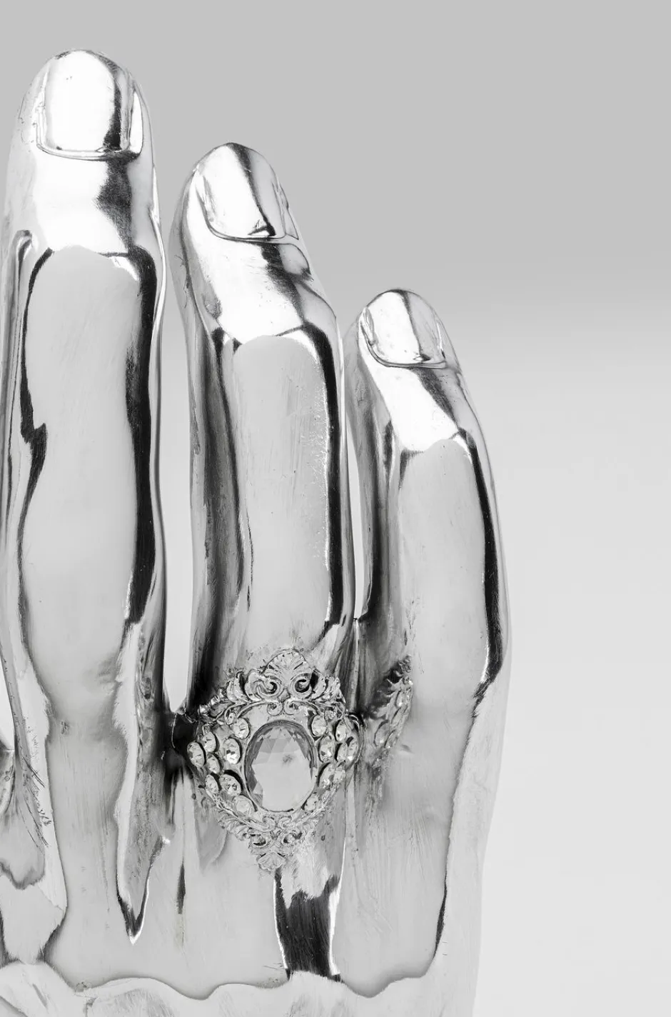 Cheap Decofiguur Mano Diamond Ring Zilver Opbergers|Woondecoratie