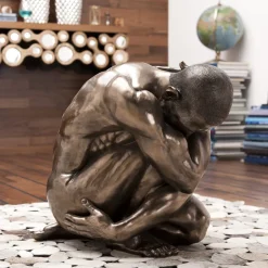 Discount Decofiguur Nude Man Hug Brons 54cm Opbergers|Kasten