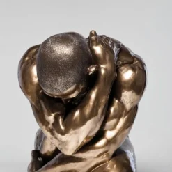 Discount Decofiguur Nude Man Hug Brons 54cm Opbergers|Kasten