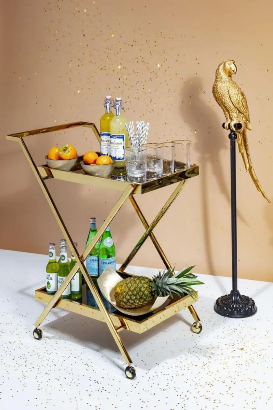 Shop Decofiguur Parrot Goud Opbergers|Woondecoratie