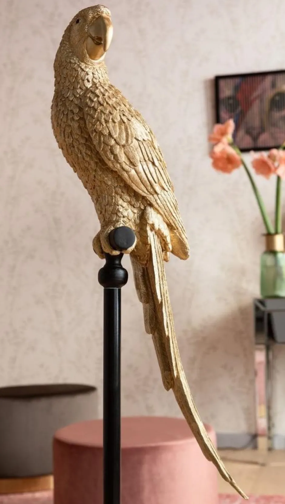 Shop Decofiguur Parrot Goud Opbergers|Woondecoratie