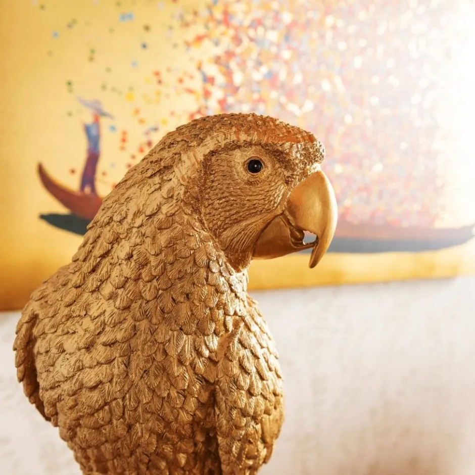 Shop Decofiguur Parrot Goud Opbergers|Woondecoratie