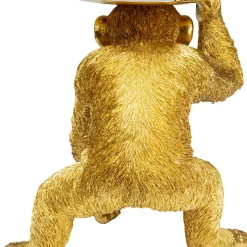 Store Decofiguur Playing Chimp Butler Gold 52cm Opbergers|Woondecoratie