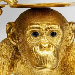 Store Decofiguur Playing Chimp Butler Gold 52cm Opbergers|Woondecoratie