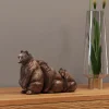 Hot Decofiguur Relaxed Bear Family Opbergers|Woondecoratie
