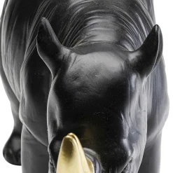 Best Decofiguur Rhino Black 41cm Woondecoratie|Kasten