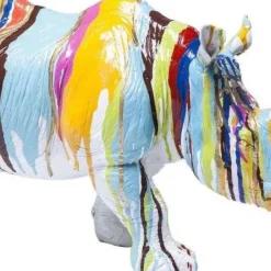 Clearance Decofiguur Rhino Colore 26cm Opbergers|Woondecoratie