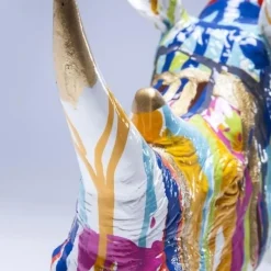 Clearance Decofiguur Rhino Colore 26cm Opbergers|Woondecoratie