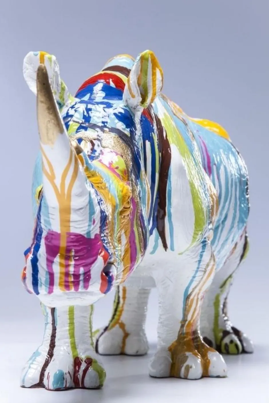 Clearance Decofiguur Rhino Colore 26cm Opbergers|Woondecoratie