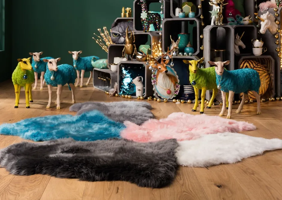 Clearance Decofiguur Sheep Colore Groen Opbergers|Woondecoratie