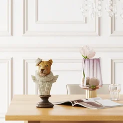 Hot Decofiguur Sir Leopard Wit Opbergers|Woondecoratie