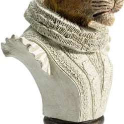 Hot Decofiguur Sir Leopard Wit Opbergers|Woondecoratie