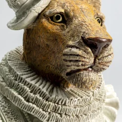 Hot Decofiguur Sir Leopard Wit Opbergers|Woondecoratie