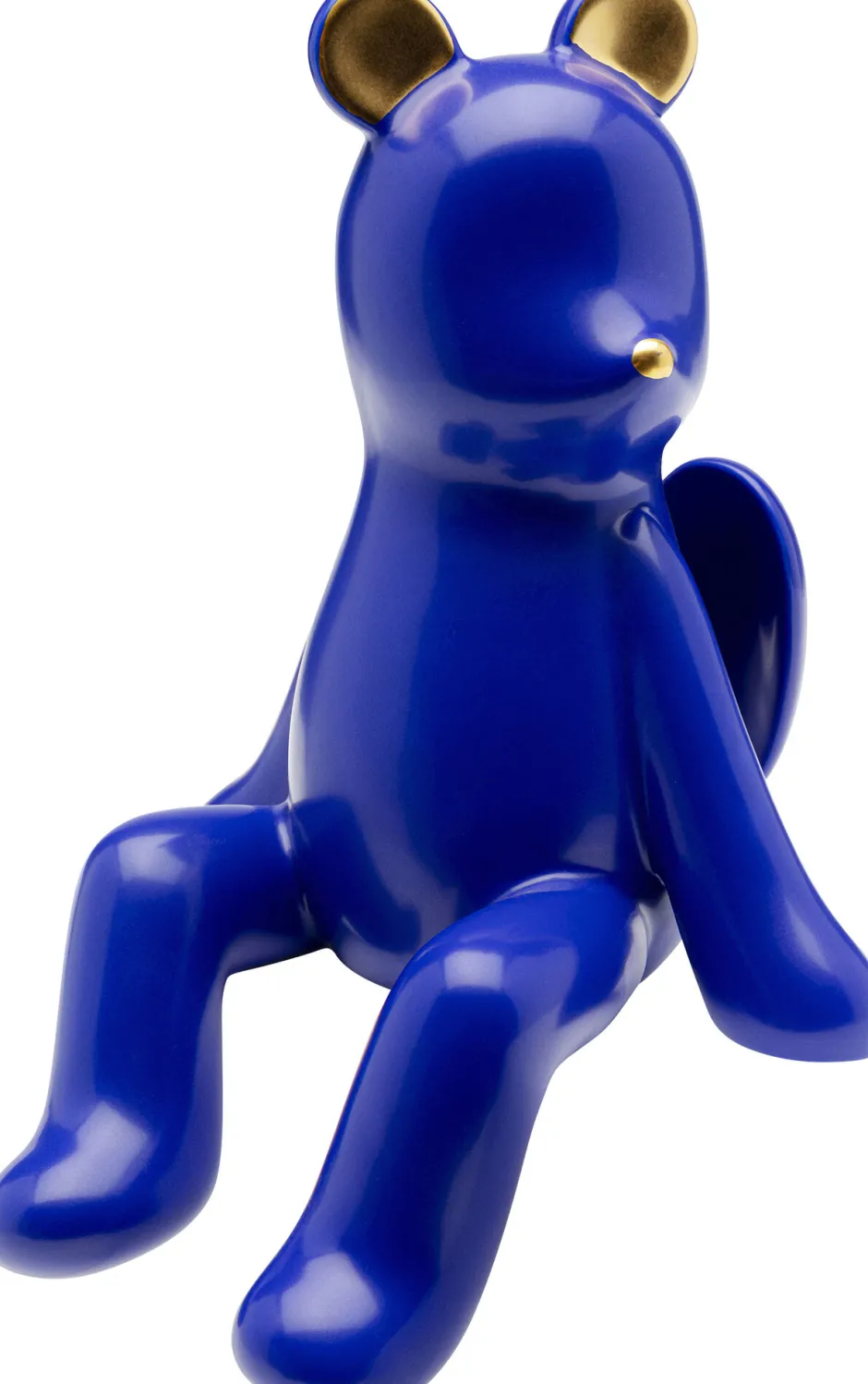 Fashion Decofiguur Sitting Bear Blue 20cm Opbergers|Woondecoratie