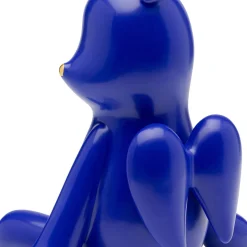 Fashion Decofiguur Sitting Bear Blue 20cm Opbergers|Woondecoratie