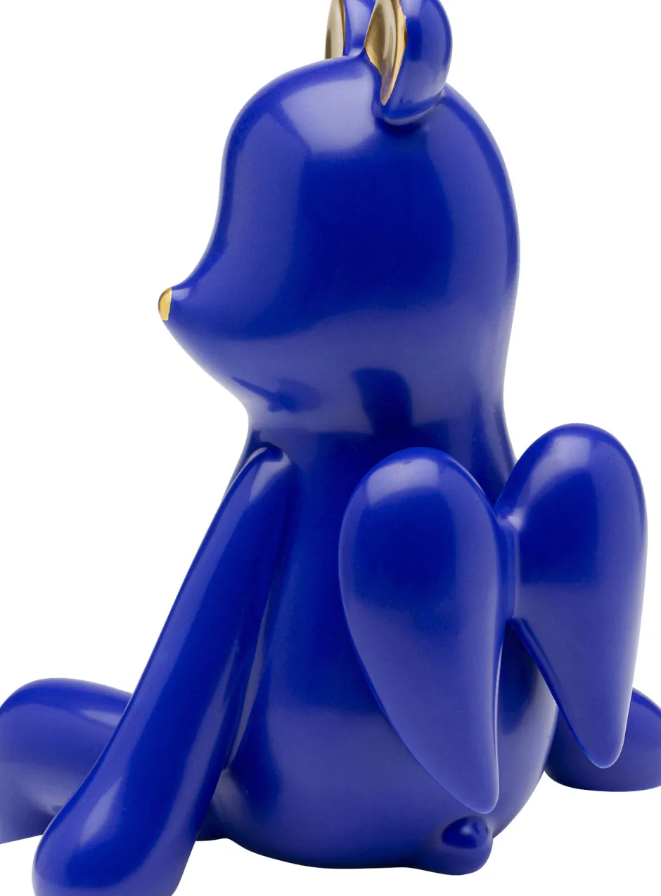 Fashion Decofiguur Sitting Bear Blue 20cm Opbergers|Woondecoratie