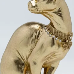 Discount Decofiguur Sitting Cat Audrey Gold 27cm Opbergers|Woondecoratie