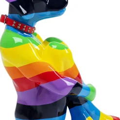 Sale Decofiguur Sitting Dog Regenboog 80cm Opbergers|Woondecoratie