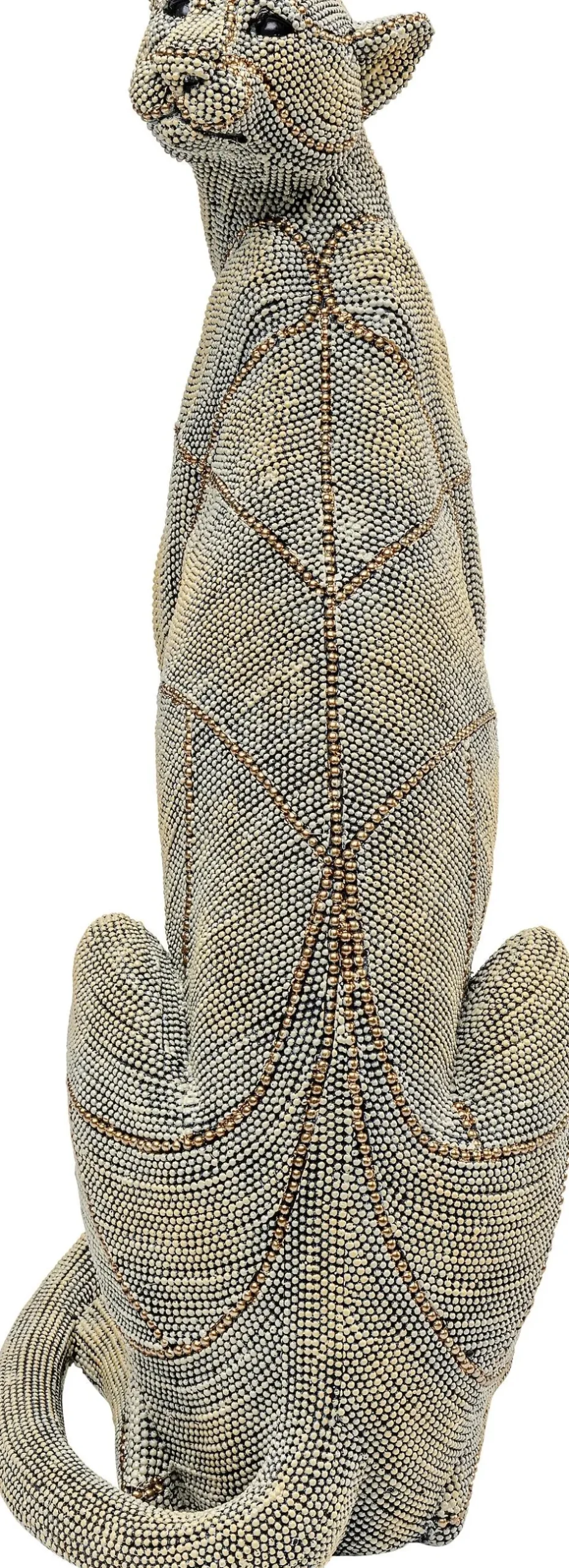 Discount Decofiguur Sitting Leopard Pearls 42cm Opbergers|Woondecoratie
