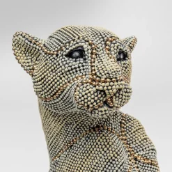 Discount Decofiguur Sitting Leopard Pearls 42cm Opbergers|Woondecoratie