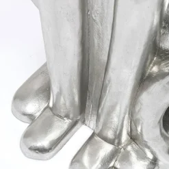 Sale Decofiguur Sitting Leopard Silver 150cm Opbergers|Woondecoratie