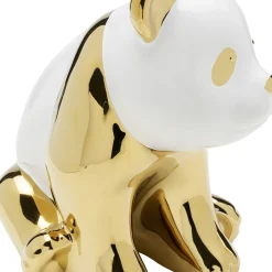 Outlet Decofiguur Sitting Panda Gold 18cm Opbergers|Woondecoratie