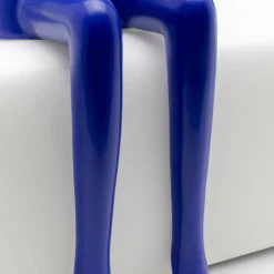 Fashion Decofiguur Sitting Rabbit Blue 35cm Opbergers|Woondecoratie