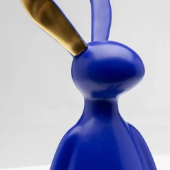 Fashion Decofiguur Sitting Rabbit Blue 35cm Opbergers|Woondecoratie