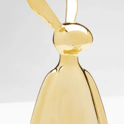 Fashion Decofiguur Sitting Rabbit Gold 35cm Opbergers|Woondecoratie