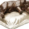 Shop Decofiguur Sleeping Rhino 37cm Kasten|Tuinmeubelen