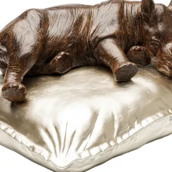 Shop Decofiguur Sleeping Rhino 37cm Kasten|Tuinmeubelen