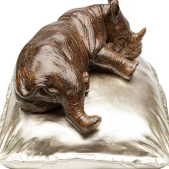 Shop Decofiguur Sleeping Rhino 37cm Kasten|Tuinmeubelen