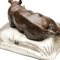 Shop Decofiguur Sleeping Rhino 37cm Kasten|Tuinmeubelen