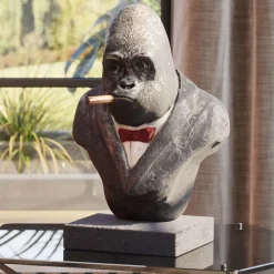 Fashion Decofiguur Smoking Gorilla Opbergers|Woondecoratie