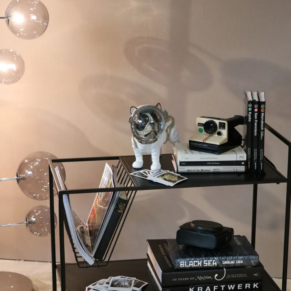 Online Decofiguur Space Dog 21cm Opbergers|Woondecoratie