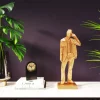 Best Decofiguur Standing Man Gold 62cm Opbergers|Kasten