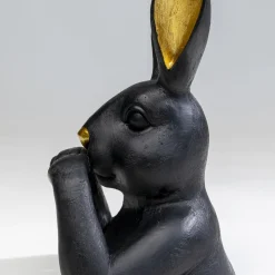 Store Decofiguur Sweet Rabbit Black 23cm Opbergers|Woondecoratie