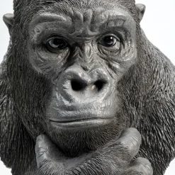 Hot Decofiguur Thinking Gorilla Head Opbergers|Woondecoratie