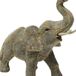 Online Decofiguur Walking Elephants Pearls 24cm Woondecoratie