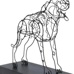 Shop Decofiguur Wire Attack Dog 36cm Opbergers|Woondecoratie