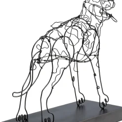 Shop Decofiguur Wire Attack Dog 36cm Opbergers|Woondecoratie