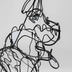 Shop Decofiguur Wire Attack Dog 36cm Opbergers|Woondecoratie
