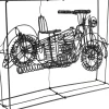Cheap Decofiguur Wire Harley Bike 32cm Opbergers|Woondecoratie