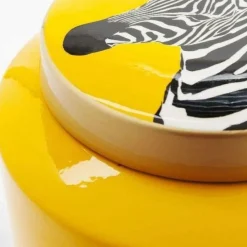 Store Decoratiepot Zebra Geel 25cm Opbergers|Kasten
