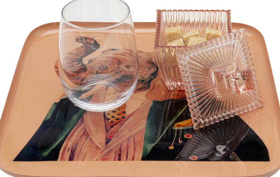 Store Dienblad Elephant 27x27cm Servies & Tafelaccessoires|Kasten