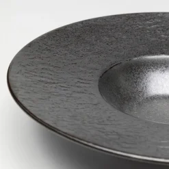 Outlet Diep Bord Cosmos Black 27cm Servies & Tafelaccessoires
