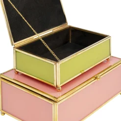 Shop Doos Neomi Green Pink (Set Van 2) Opbergers|Kasten