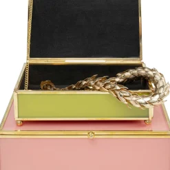 Shop Doos Neomi Green Pink (Set Van 2) Opbergers|Kasten