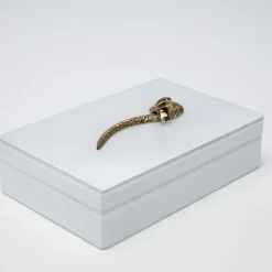 Hot Doos Snake Bite White 28x7cm Opbergers